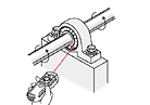 Medicion de temperatura de cojinetes con termometro Optex PT-7LD