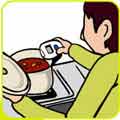 Medicion de temperatura en cocina con mini termometro QT-3